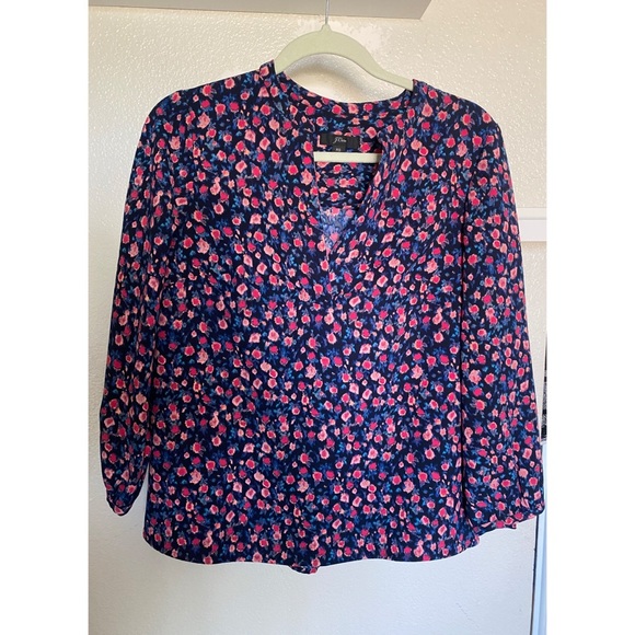 J. Crew long sleeves floral blouse - Picture 2 of 3